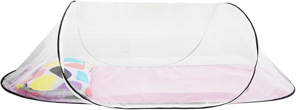 Moskitonetz Pop Up Einzelbett, 200 x 80 x 56 cm Moskitonetz Reise Faltbares Mosquito Netz Reise Ohne Aufhängung Familien-Moskitonetzbett Ideal für Camping, Reisen & Zuhause(Schwarz)