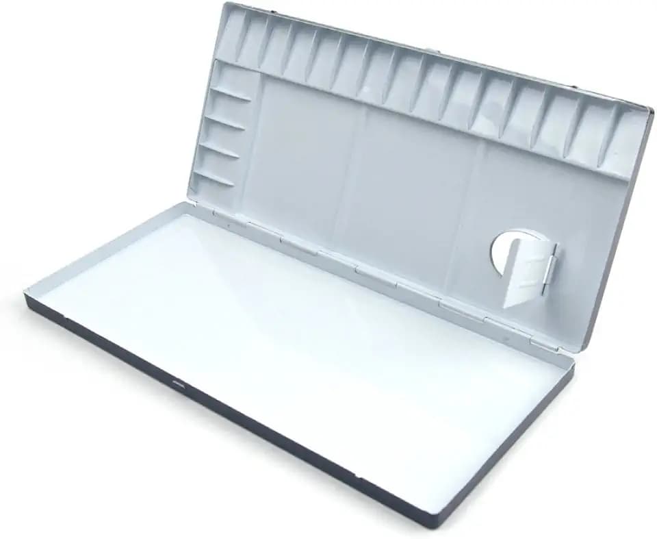Aluminum Watercolor Palette 20 Well(11.9" x 5.4" x 0.8")