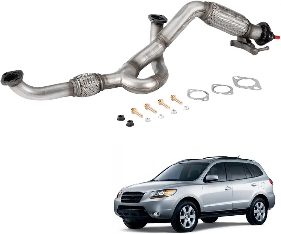 Front Flex Exhaust Pipe for 2007-2009 Hyundai Santa Fe GLS 2.7L HS01F