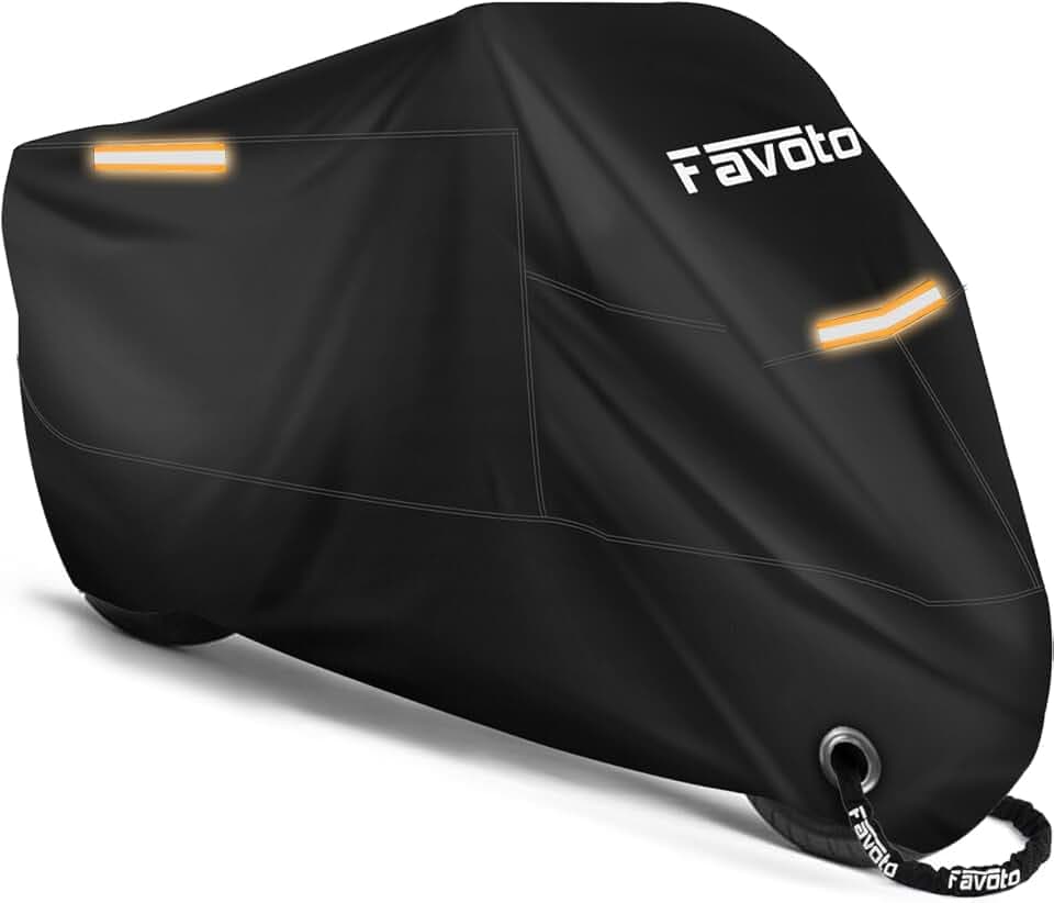 Favoto Motorrad Abdeckplane Outdoor Wasserdicht Oxford Gewebe XXL