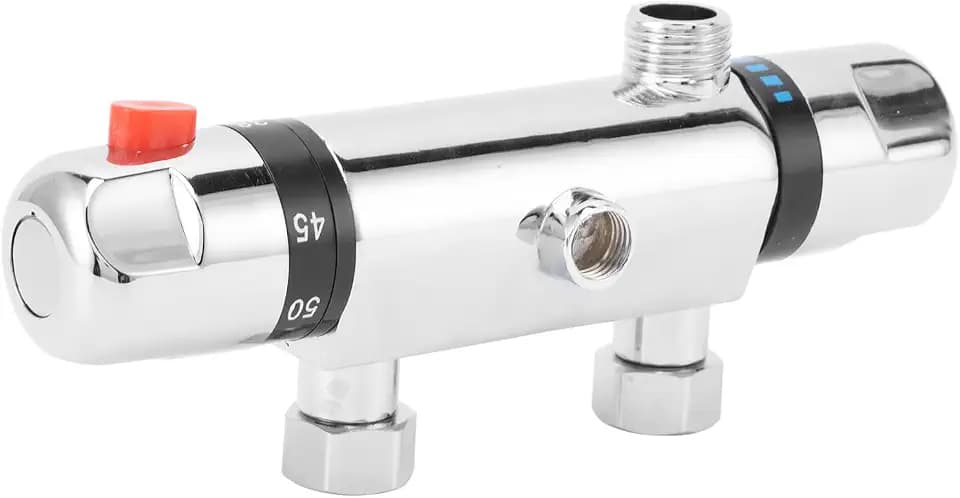 RV Duschventil DN15 Thermostat Duscharmatur Wandmontage Heiß Kaltwasser Mischventil Ersatz