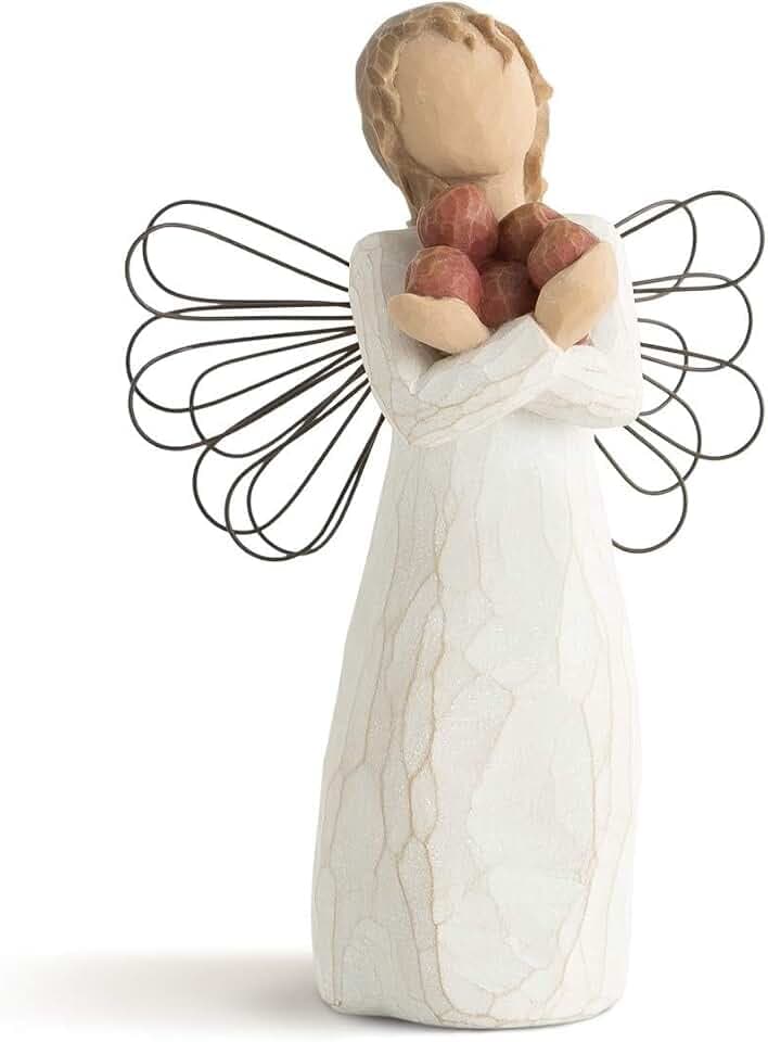 Enesco Willow Tree Good Health Figurine | Handbemalte Engelsfigur, feiert Freundschaft, Natur und alltäglichen Segen, geformt von Künstlerin Susan Lordi