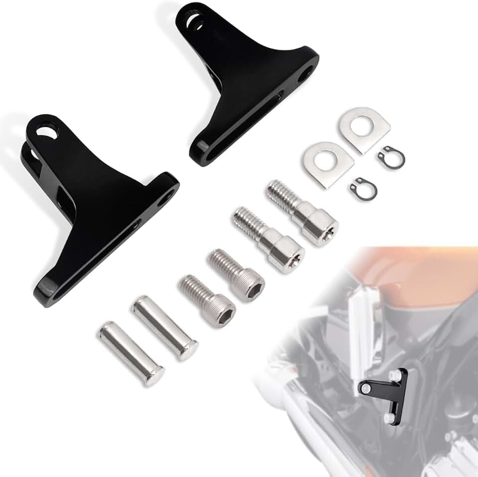 FOVPLUE Passenger Mini Footboard Mount Kit for Harley Touring models 93-26
