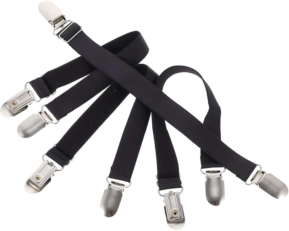 EXCEART 4 Stück Unisex Strumpfgürtel Elastische Oberschenkel Hohe Strumpfhalter Strapse Verstellbare Korsett Strumpfbänder Strapsgürtel