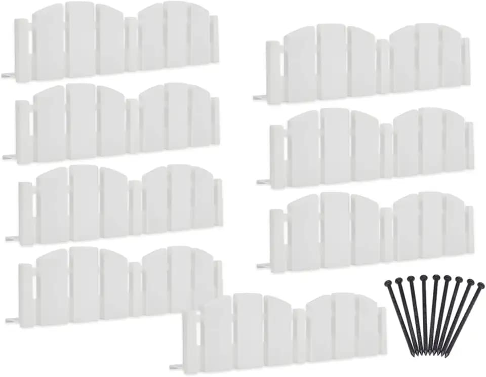 Dimex 251551 10 in. Decorative Landscape Edging Kit44; White