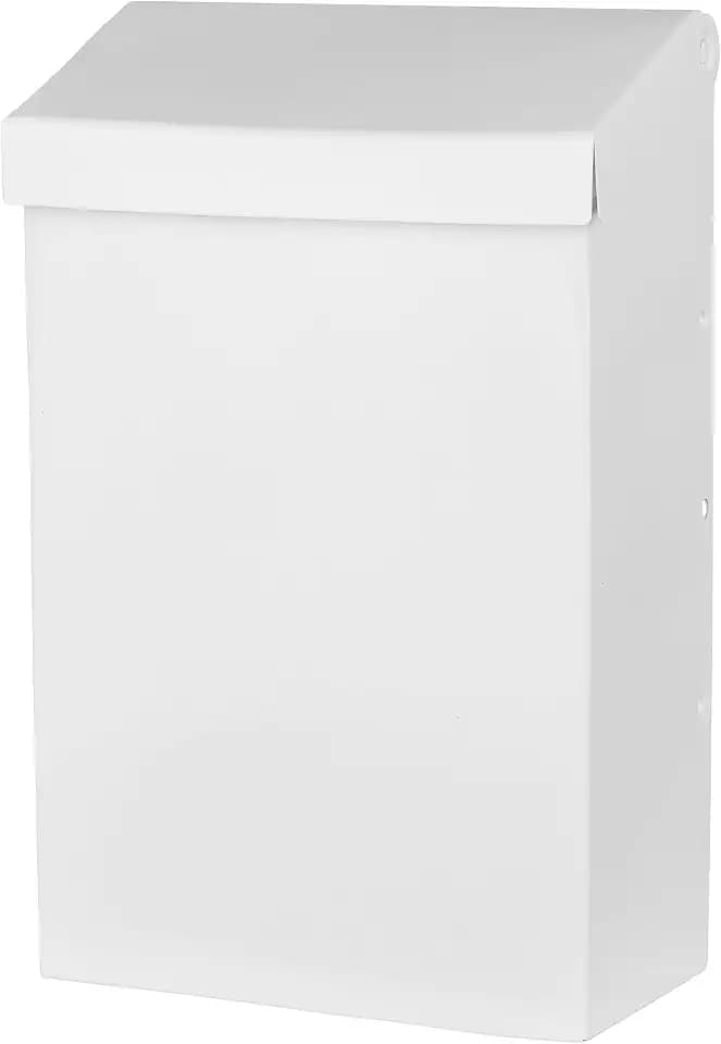 Architectural Mailboxes Modern Heritage Wall Mount Mailbox, White, Small