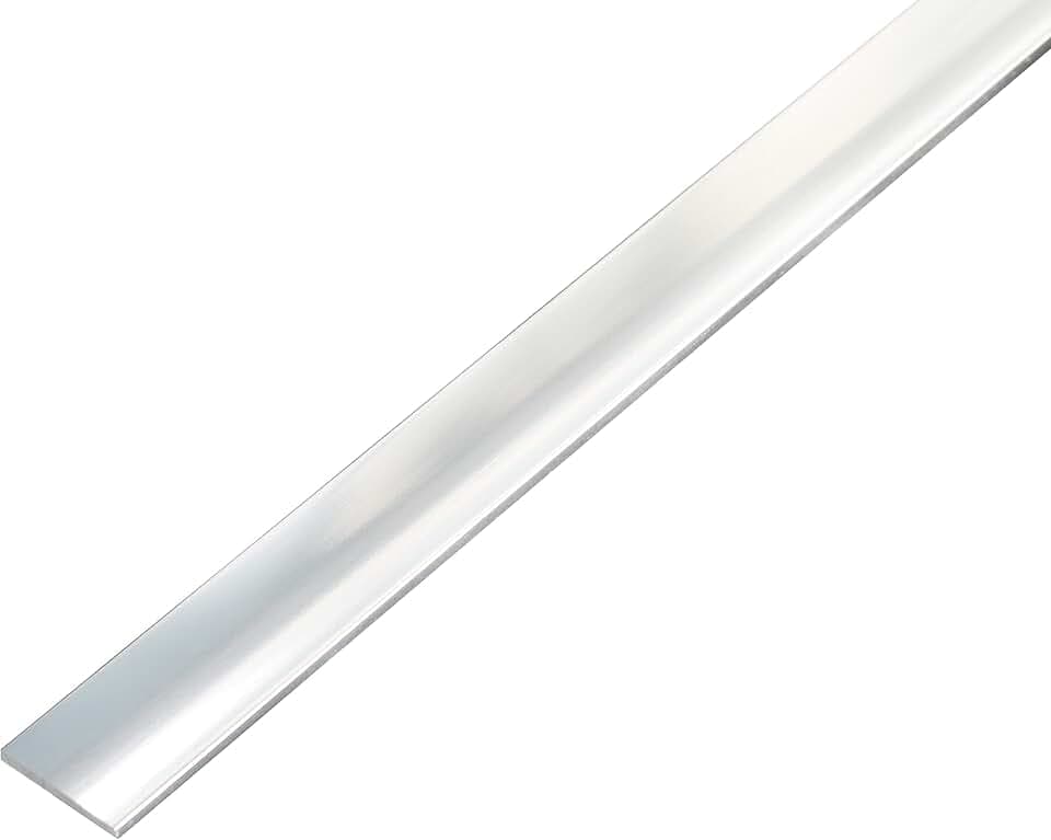 Alberts 488369 Flachstange | selbstklebend | Aluminium, chromdesign | 1000 x 30 x 2 mm