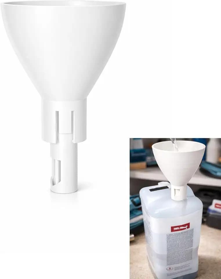 Trichter kompatibel mit Miele TwinDos Nachfüllbehälter – Nachfüllhilfe für Waschmittel – Zubehör für TwinDos Waschmaschinen W1 W3 Serie – Sauberes Befüllen ohne Kleckern – Weiß