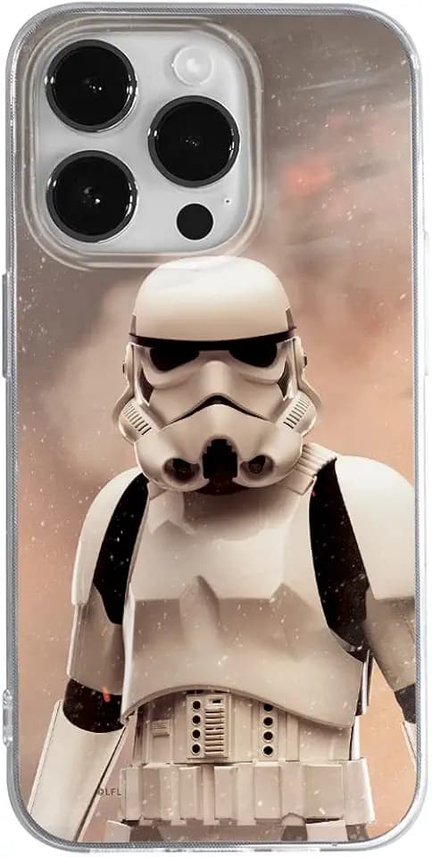 ERT GROUP Handyhülle für Apple iPhone 14 PRO Original und offiziell Lizenziertes Star Wars Muster Stormtrooper 003 optimal an die Form des Handy angepasst, hülle aus TPU