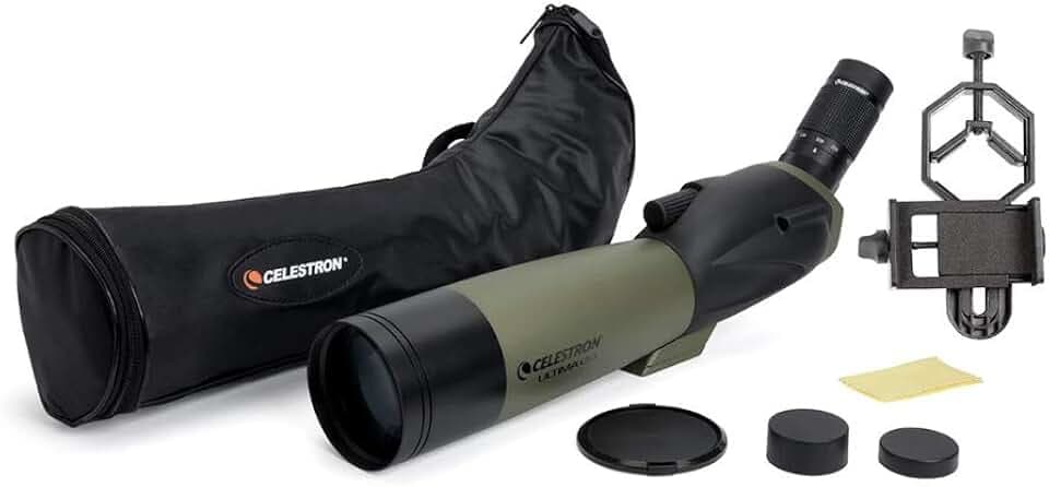 Celestron Ultima 20-60x80 Spotting Scope with Smartphone Adapter