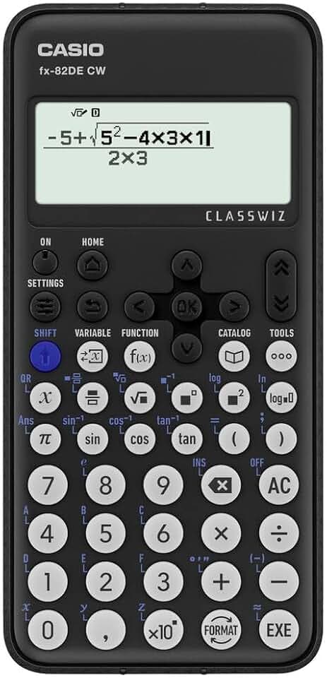 CASIO FX-82DE CW ClassWiz Schulrechner, natürliches Display, 310 Funktionen