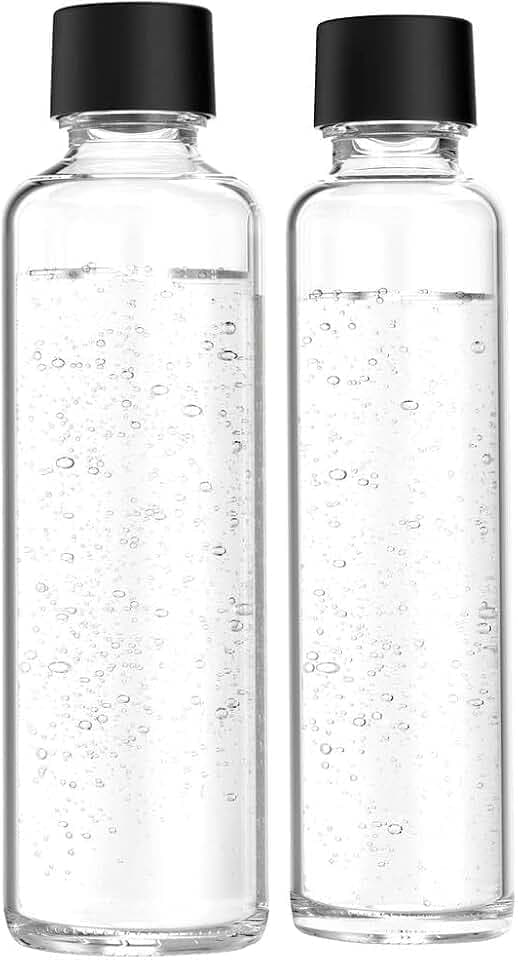 Sodapop Glasflaschen-Set Logan, Ersatzflaschen ausschließlich geeignet Wassersprudler Logan, 1x 600 ml, 1x 850 ml