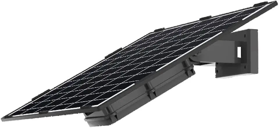 20Watt Solar Panel Built-in 26000mAh Battery Output DC 12V Solar Charger Outdoor Ideal for Security Cameras, Trail Cameras,Outdoor Devices IP65 Waterproof Fast Charging (20W12V-Black)