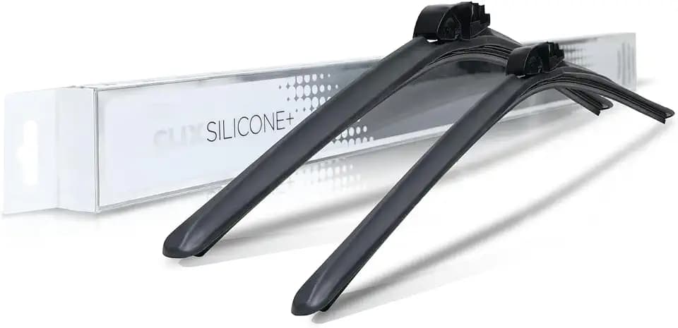 Clix Wipers Silicone Beam Windshield Wiper Blades - 26"+20" Set of 2, Hydrophobic Rain-Repellent, All-Weather Long-Life Replacement, Streak-Free Quiet Wipe