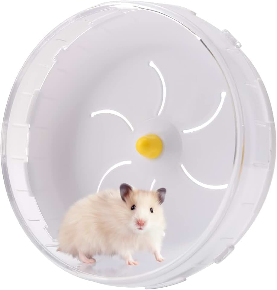 Hamsterrad, 21cm/8,3 Zoll Laufrad Hamster Leise Spinner-Laufrad Hamster Spielzeug, Transparent für Totoro Mouse Eichhörnchen Chinchillas Kleintier Haustier