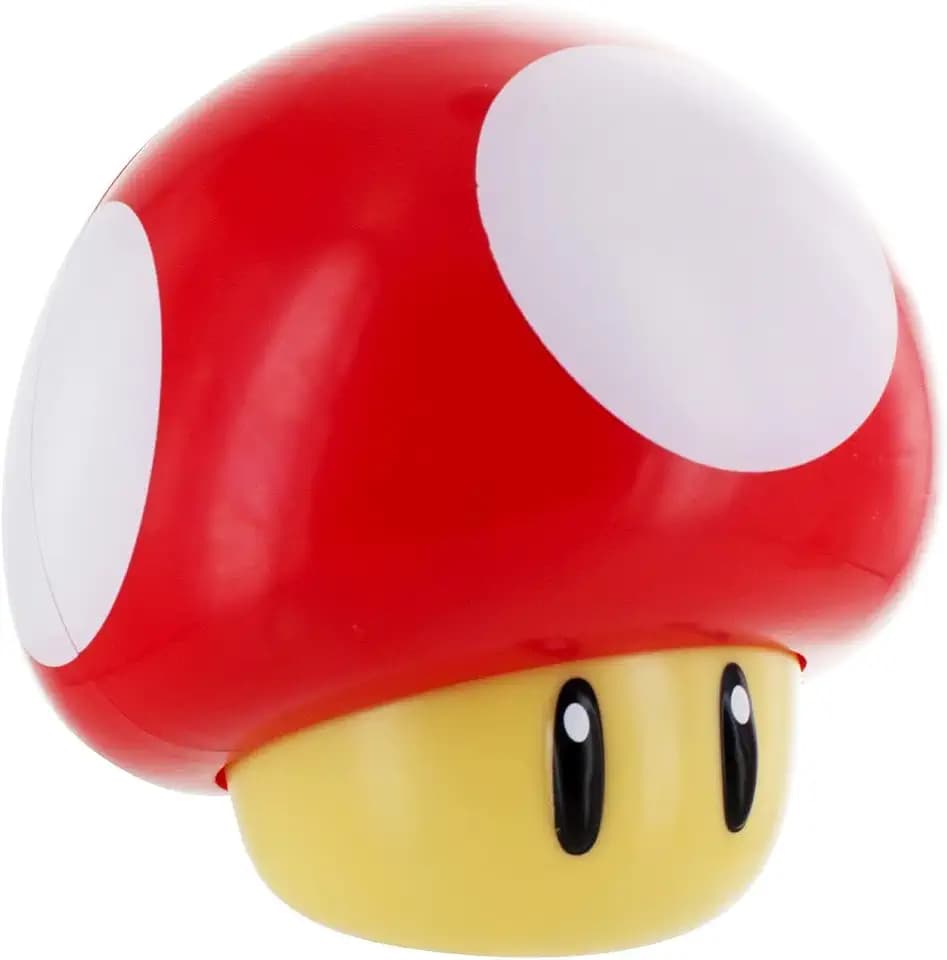 Paladone Super Mario Brothers Mushroom Figurenlicht - Offiziell lizenziertes Sammler-Movie-Merchandise mit Sound, Geschenk für Jungen, Kinderzimmer-Zubehör
