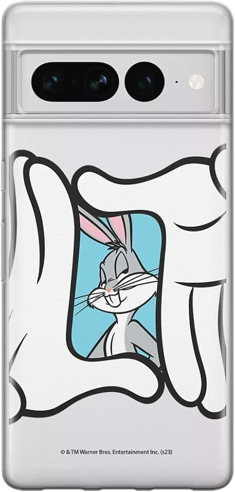 ERT GROUP Handyhülle für Google Pixel 7 PRO Original und offiziell Lizenziertes Looney Tunes Muster Bugs 025 optimal an die Form des Handy angepasst, teilweise transparent