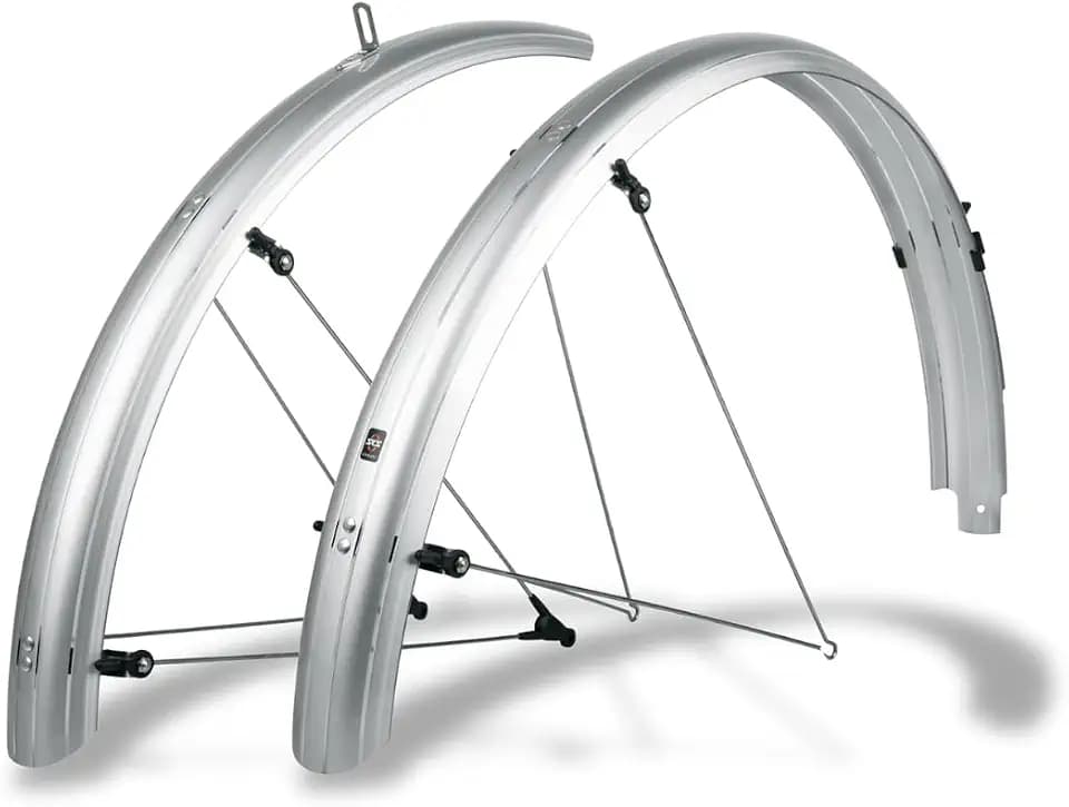 SKS Germany BLUEMELS Basic Schutzblech-Set 20" - 29" (Fahrrad-Spritzschutz in verschiedenen Größen, aus Kunststoff/Aluminium, inkl. Streben-Sicherheitssystem, Made in Germany)