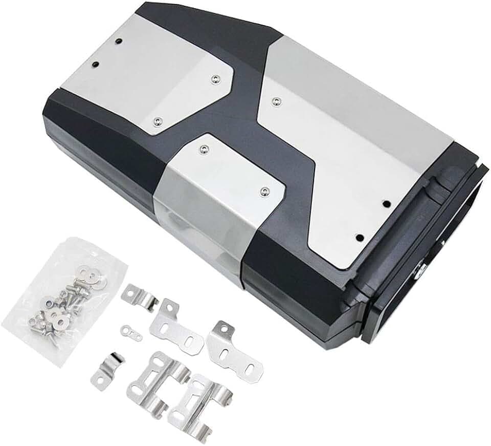 Motorrad Werkzeugkoffer Linke Seite Halterung Aluminium Box Kompatibel mit BMW R1250GS R1200GS LC & Adventure 2002 2008 2018