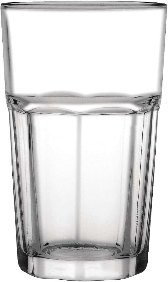 Olympia Orleans Hi-Ball-Gläser, 425 ml/15 oz (12 Stück), klares gehärtetes Glas – Saft-, Whiskey- oder Wassergläser – spülmaschinenfest, stapelbar – professionelle Bar, Restaurant, Heimgebrauch, GF928