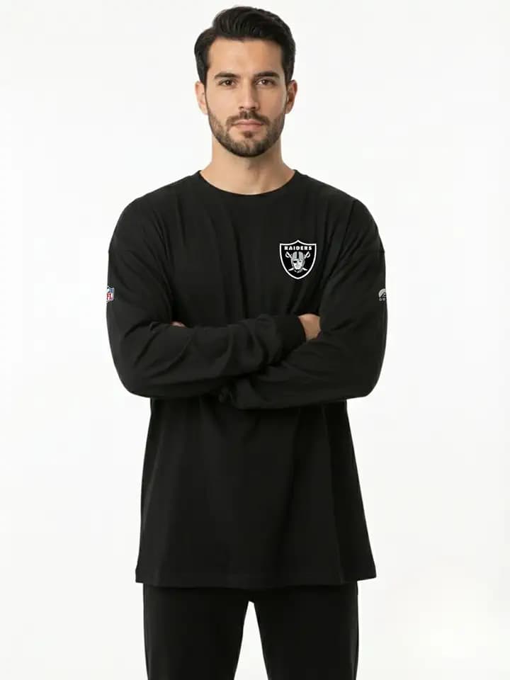 OOSC Herren Las Vegas Raiders Long Sleeve T-Shirt T-Shirt (1er Pack)