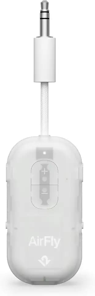 Twelve South AirFly Pro 2, Bluetooth Adapter, Pair 2 AirPods, Glacial White