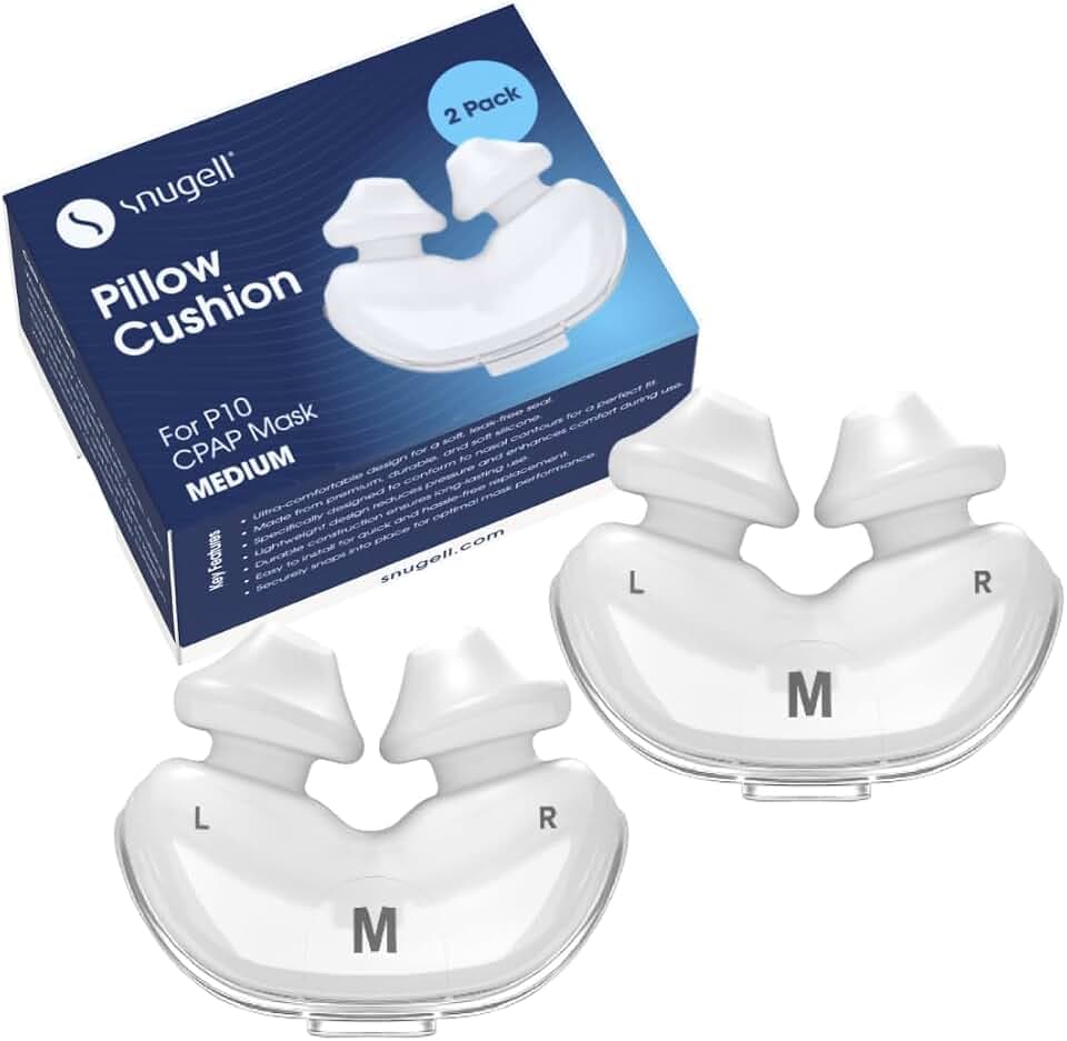 Snugell Replacement Cushion for CPAP Masks, 2-Pack - Compatible with ResMed AirFit P10 - Medium