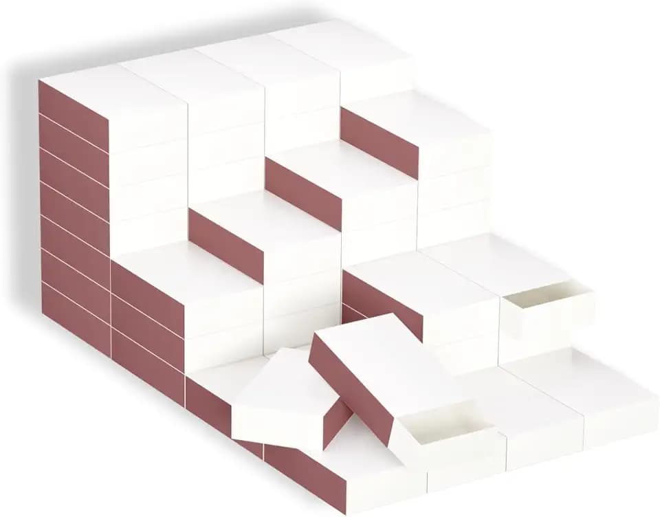 LONGIM 60pcs Blank Match Boxes without Matches Empty Matchboxes for Crafts