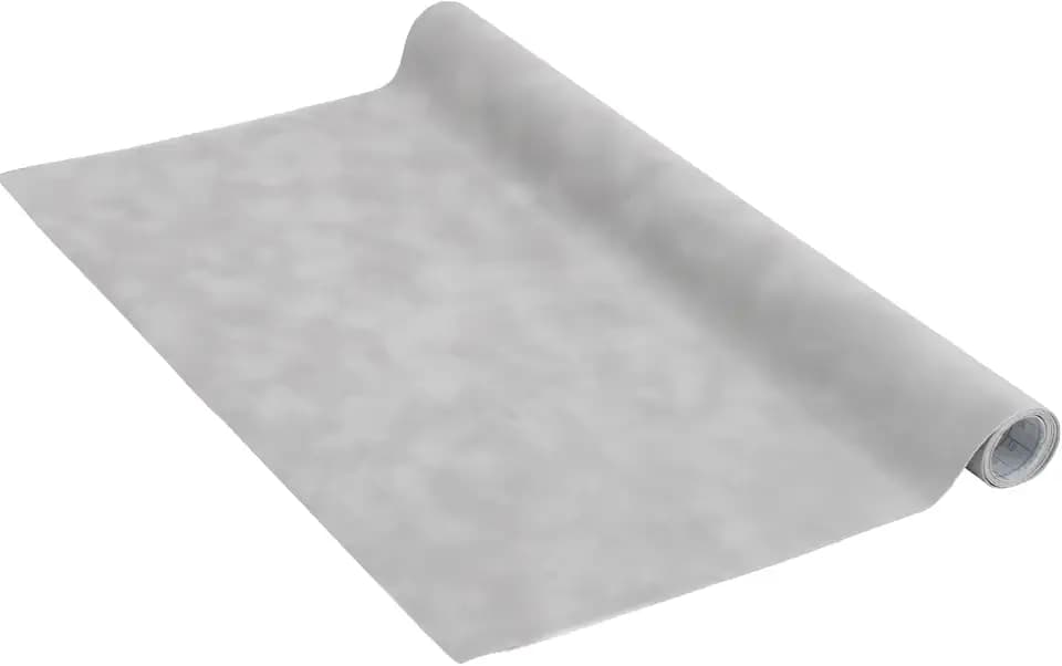 Venilia Klebefolie Velvet Samtoptik Grau, Veloursfolie, Samtfolie, Dekofolie, Möbelfolie, Tapeten, selbstklebende Folie, PVC, hellgrau, 140µm (Stärke: 0,14 mm)