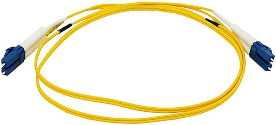 Monoprice Fiber Optic Cable, LC/LC, Single Mode, Duplex - 1 meter (9/125 Type) - Yellow