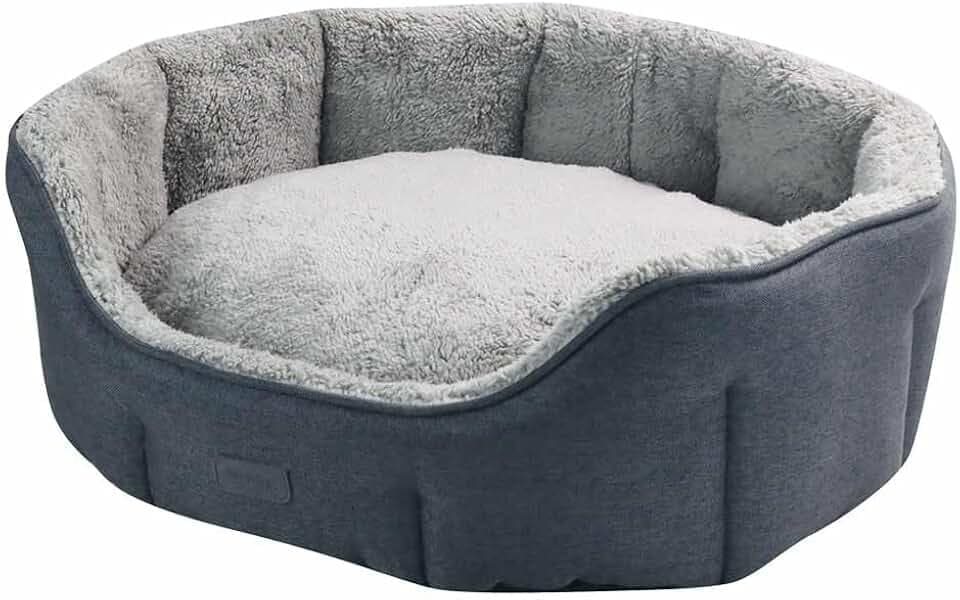 Nobby Komfort Bett oval LICA grau 86 x 70 x 24 cm