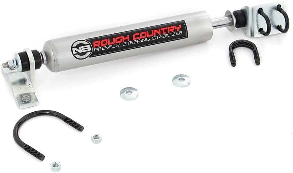 Rough Country N3 Steering Stabilizer for 1976-1986 Jeep CJ7 4WD - 8734530