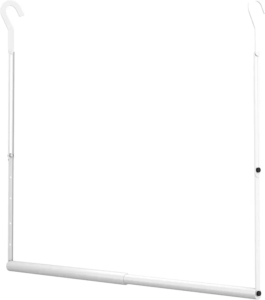 OPKING Hanging Closet Rod Extenders Adjustable Width & Height 1Pack White