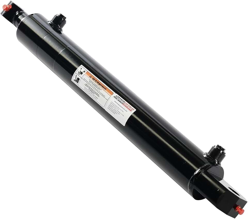 KINGWAY Double Acting Hydraulic Cylinder 2.5"Borex18"Stroke, 3000 PSI SAE#8