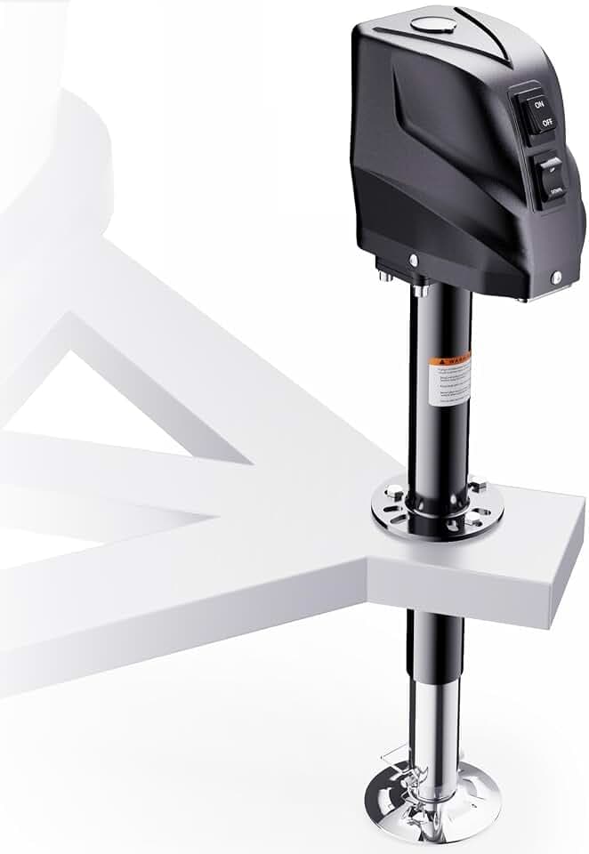 FZZD 5500-7500lbs Electric Trailer Jack, 23.2" Vertical Travel, 12V DC