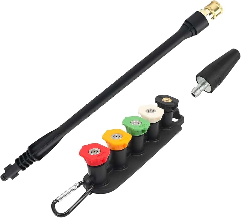 BEAR FORCE Pressure Washer Wand, 17.5 Inch with Turbo Nozzle & 5 Tips