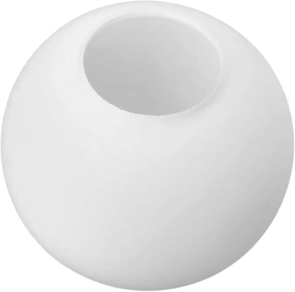 Alighting Opal White 7.1" Frosted Glass Globe Lamp Shade