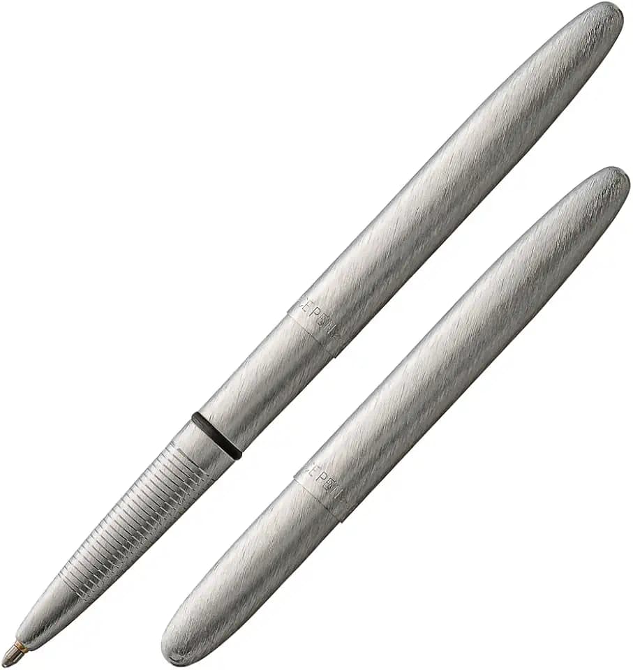 Fisher Space Pen Bullet 400BRC Kugelschreiber (Schreibt im Weltall, unter Wasser und bei extremen Temperaturen) Chrom Gebürstet
