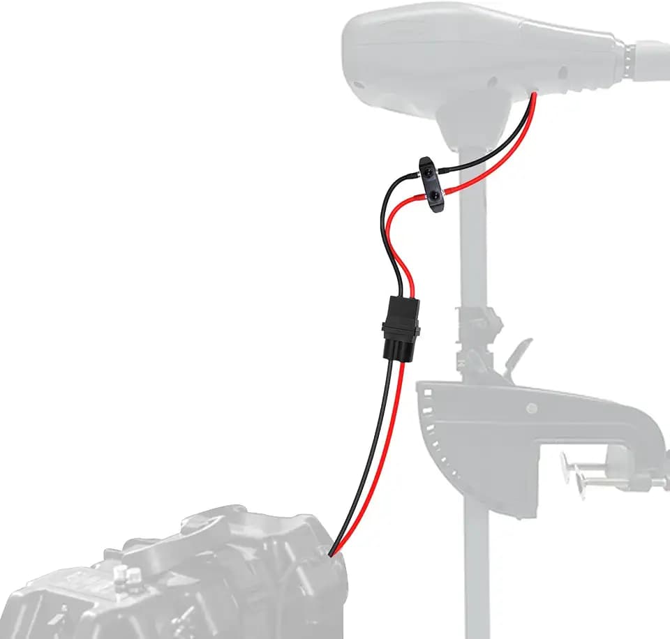 Trolling Motor Battery Quick Connect with Heavy-Duty 8-Gauge Wire and Waterproof Silicone Connectors, Instantly Connect or Disconnect Power from Battery to Equipment, Includes Wrench