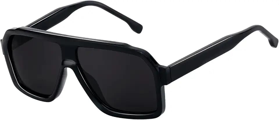 SHEEN KELLY TR90 Retro Eckige Sonnenbrille Herren Damen Vintage Flieger Klassisch 80er Brille UV400