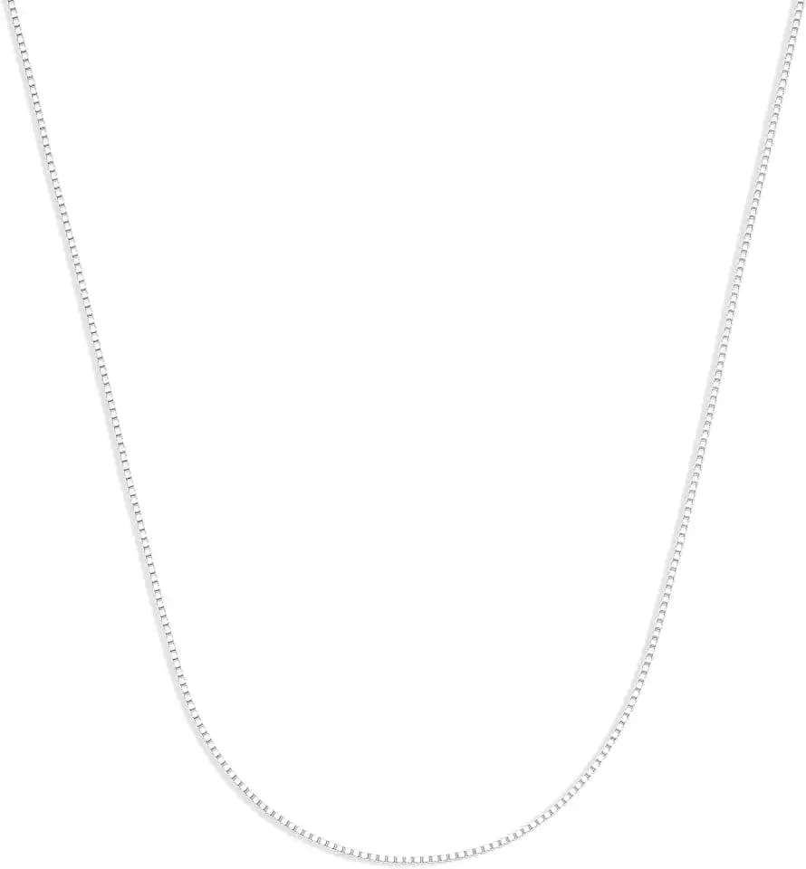Amazon Essentials Sterling Silver 1.2mm Box Chain