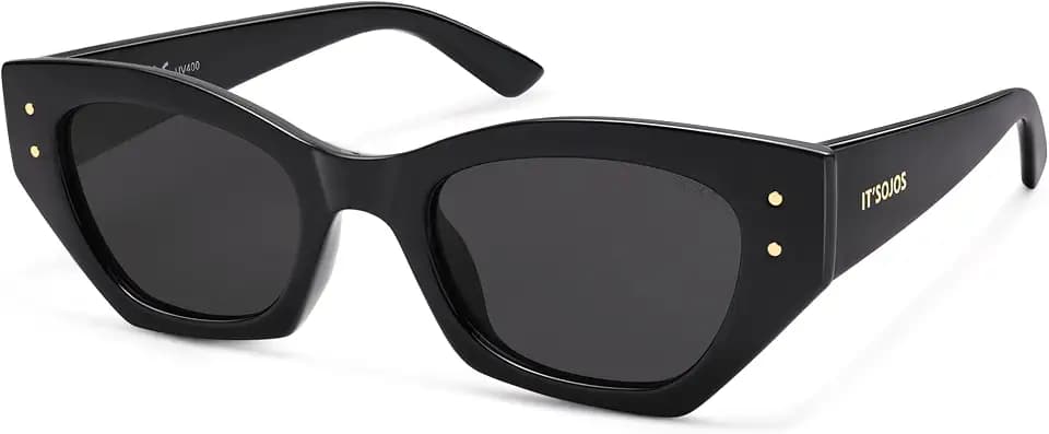 SOJOS Retro Trendy Polarized Sunglasses For Women Narrow Cat Eye Womens Shades SJ2346