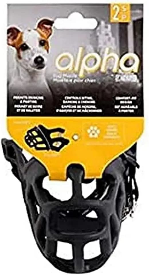 ZEUS Alpha TPR Muzzle for Small Dogs, Black