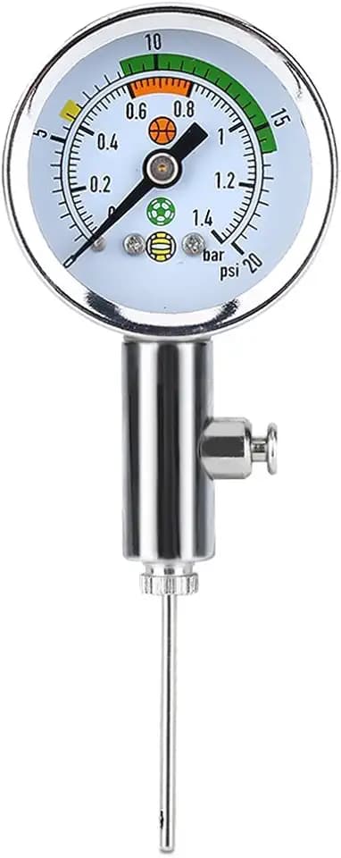 Luftdruckmesser Fußball Bälle, Sport Luftdruckmesser Ball Druckmesser Basketball Luftdruck Fußballpumpe Manometer Ball für Alle Kugelventile