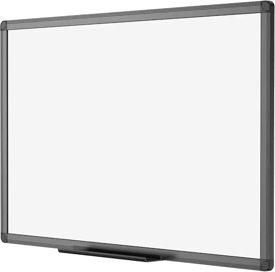 VIZ-PRO Magnetisches Whiteboard 90 x 60 cm, Trocken Abwischbar, Wandmontage