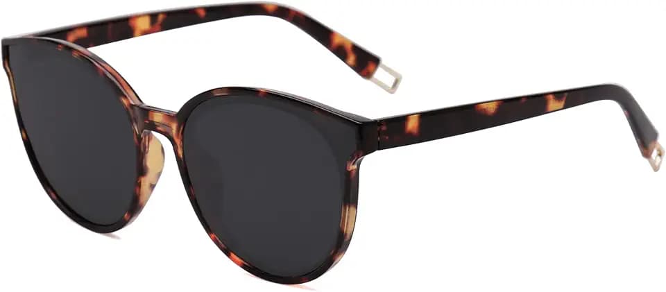 SOJOS Fashion Round Sunglasses for Women Men Oversized Vintage Shades