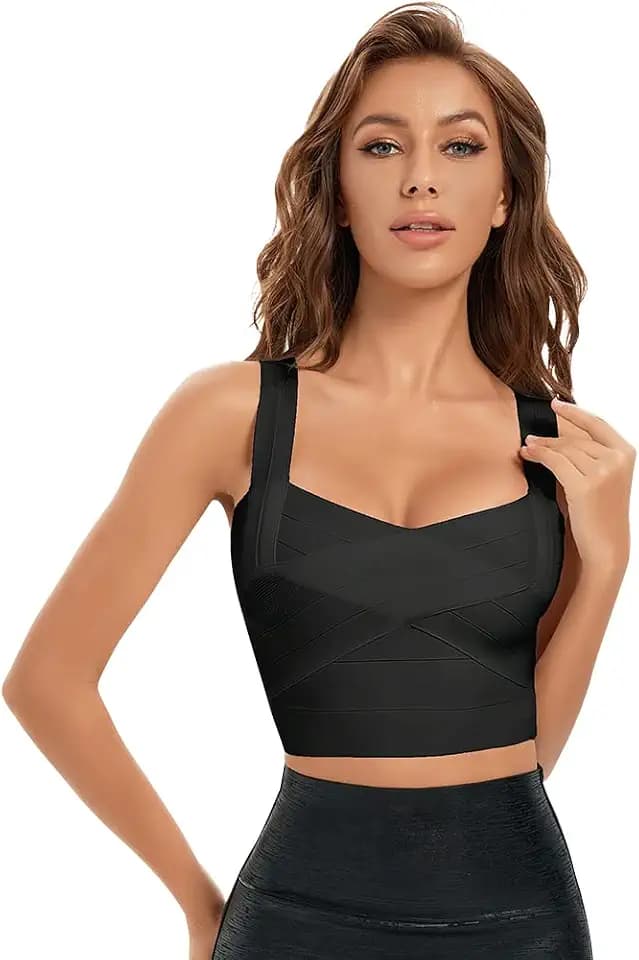Women's Tank Top Bodycon Bandage Crop Top