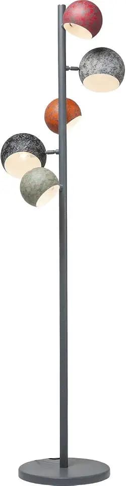 Kare Design Stehleuchte Calotta Antico, Mehrfarbig, 200x40x26 cm, Leselampe, Stehlampe, Vintage, Retro, Stahl Gestell, Leuchtmittel nicht inklusive, Wohnzimmer