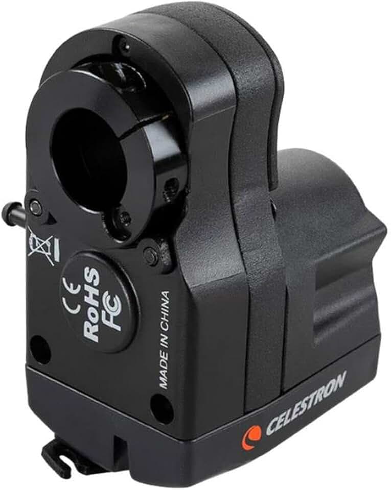 Celestron 94155-A Fokusmotor für Schmidt-Cassegrain-, EdgeHD- und RASA-Teleskope – ermöglicht elektronisches Fokussieren, bringt Himmelskörper in scharfen Fokus, Schwarz
