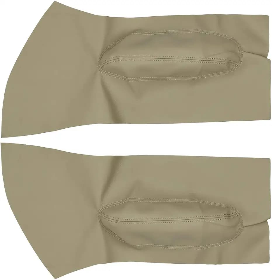 X AUTOHAUX 1 Pair Synthetic Leather Door Armrest Cover for VW Beetle 98-10